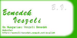 benedek veszeli business card